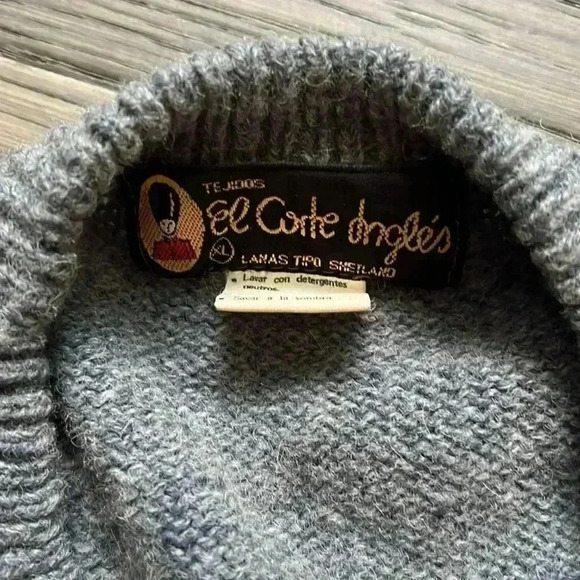 🔥EL corte ingles🔥 | Blue and grey wool sweater - Picture 7 of 11